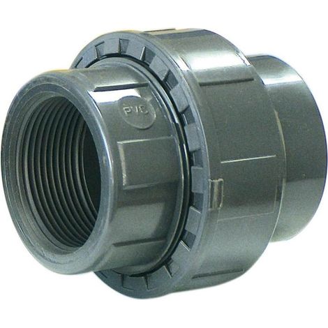 Astralpool – Raccord union PVC Ø 63 mm – Connexion à coller – Filetage 2 pouces pour vissage sécurisé – Kit complet pièces à sceller piscine (1/2)