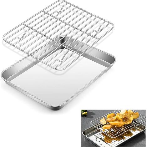 Plaque de Cuisson en Acier Inoxydable avec Grille de Refroidissement (1/5)