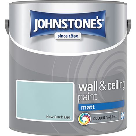 Johnstone's Interior Wall & Ceiling Paint Matt New Duck Egg 2.5ltr (1/3)