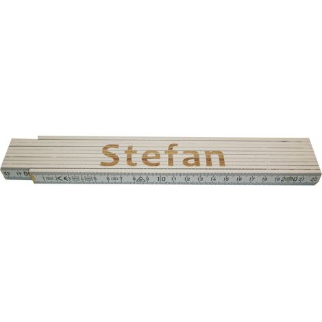 Zollstock Stefan 2 m weiß Zollstock