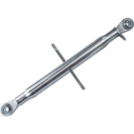 Dema – Tirant agricole galvanisé CAT I – Longueur 500 mm – Diamètre rotule 19.3 mm – Finition soignée pour tracteurs jusqu'à 80 CV