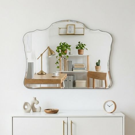 Miroir mural asymétrique sans cadre 71 x 56 cm (1/5)