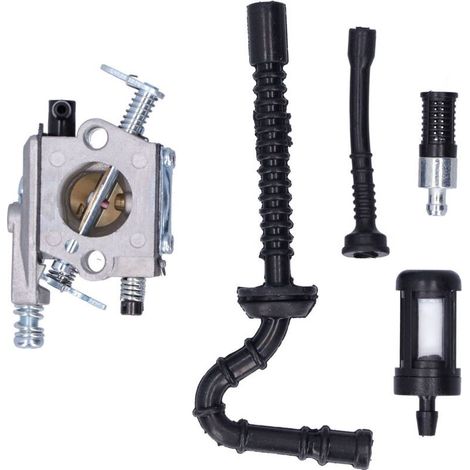 Carburateur - Fer - Pour Tronçonneuses STIHL 021 023 MS210 MS230 MS250 - Kit Complet avec Filtre à Air et Filtre à Carburant - 1 Pièce (1/5)
