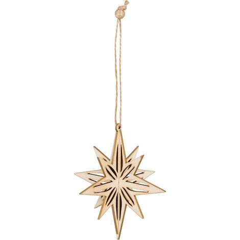Sdn legno stella polair 3d 11cm - Feeric lights & christmas (1/2)