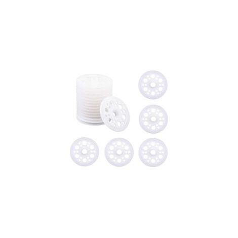 100 Rondelles en Plastique de 46mm, Rondelles en Polypropylène et Mousse pour la Fixation et le Support des Panneaux Isolants en Mousse (1/5)
