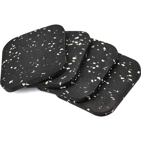 pezzi di cuscinetti antiscivolo in gomma 110x110x10mm Cuscinetti antiscivolo in gomma per mobili, letto, lavatrice e asciugatrice