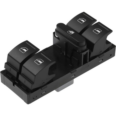 Bouton Leve Vitre pour VW Polo 5 Golf 5 6 Caddy SEAT Leon Toledo Ibiza Altea Interrupteur Lève Vitre Electrique Commutateur 1K4959857B
