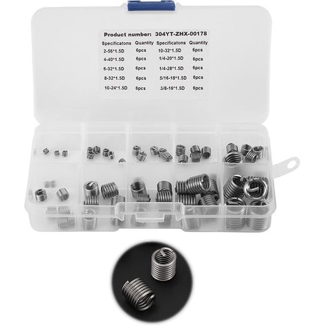 Assortiment de 60 bandes de réparation de fil en acier inoxydable 304 (1/5)