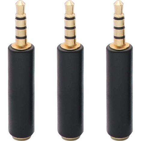 Adaptateur AV Câble vidéo caméra 3,5 mm vers RCA AV, câble mâle 3,5 mm vers fiche mâle 3RCA pour câble Audio stéréo AUX pour Smartphones, MP3, tablettes, Haut-parleurs, Home cinéma (3-Pack)