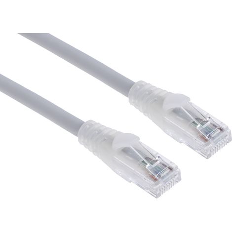 Câble cat 6 Avec connecteur / , U/UTP, gaine LSZH Gris, 2m ( Prix pour 1 )