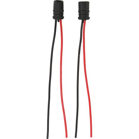 Base d'ampoule 12V 30A, 2 pièces, noir souple, T10, 2 douilles d'ampoule LED avec fil pour équipement industriel, Automobiles, vélos