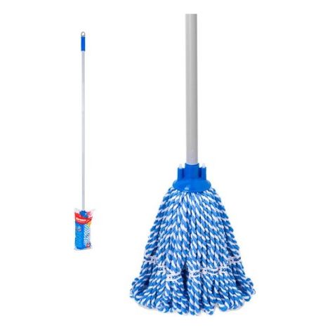 Balai microfibre GSA009 avec manche en métal de 120 cm, léger et lavable en machine (1/5)