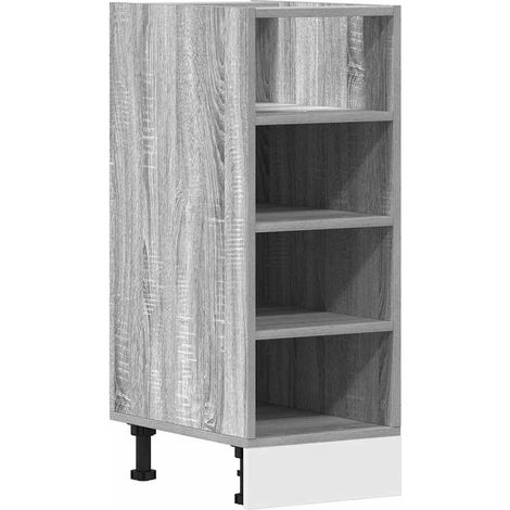 vidaXL Armadio Inferiore “Riga” Grigio Sonoma 30x44,5x81,5 cm