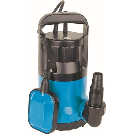 SPIDO - Kit Pompe d'Évacuation Eaux Claires ECOP BIS 100 - 250 W - 6 m3/h - Tuyau Plat 10 m D25 mm + 2 Colliers Inox