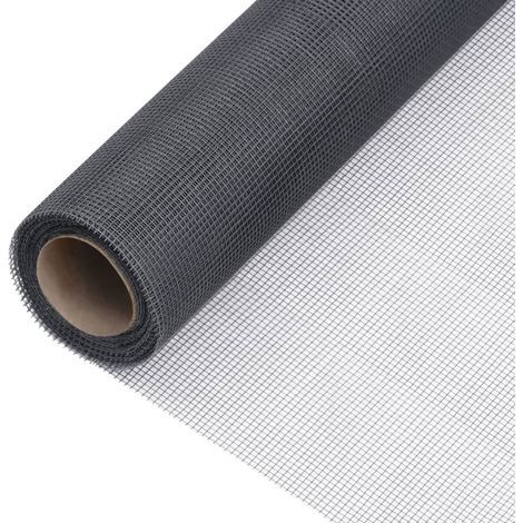 Moustiquaire en fibre de verre 100 x 1000 cm grise (1/5)