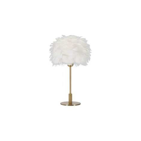 Lampe de table boule plume cm ø 30x50 (1/5)
