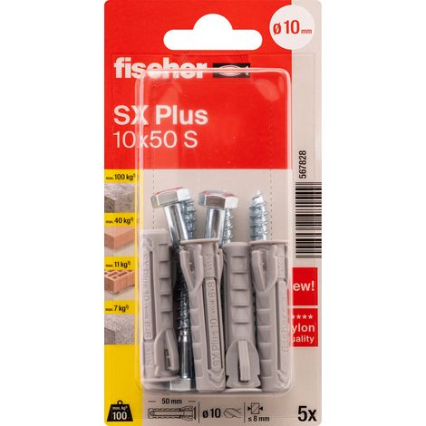 Fischer 567828 SX Plus Spreizdübel 50 mm 10 mm 5 St. (1/5)