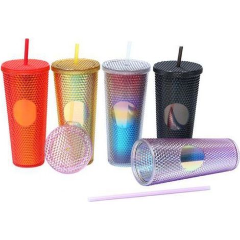 Tasse avec couvercle et paille avec couvercle (1/3)