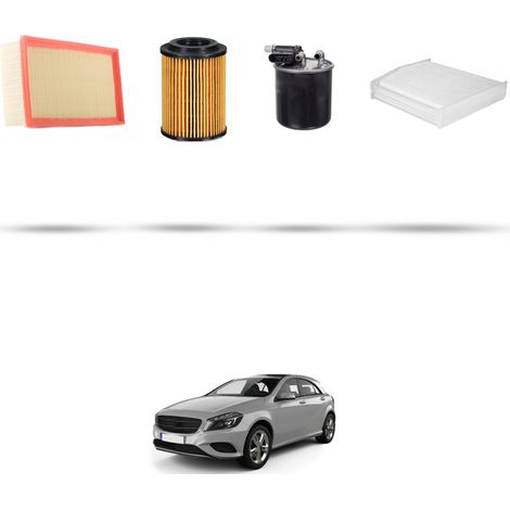 Kit tagliando 4 filtri compatibile con Mercedes Classe A (w176) A180 CDI 1.8 80kw Dal 2012 (1/5)