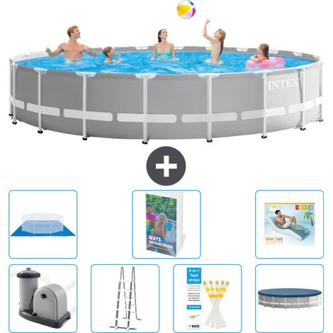 Intex Piscina Prism Frame Rotonda - 610x132 cm - 8-pezzi  S670
