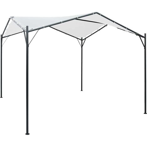 vidaXL Belvédère 3x3x2,6 m Blanc 180 g/m² (1/5)