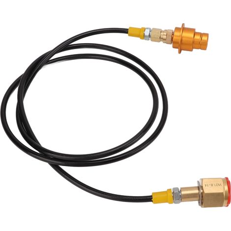 Tuyau adaptateur pour bouteille de CO2 de 60 pouces en laiton ABS pour machine à soda, raccord rapide avec déconnexion rapide (1/5)