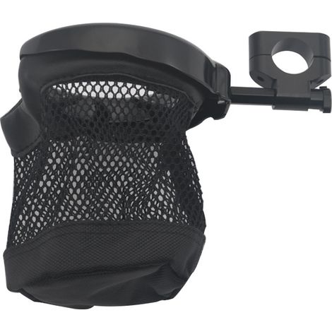 Accessoires de modification pour moto : porte-gobelet/porte-bouteille en maille noire, compatible avec les guidons de 22 mm (1/5)