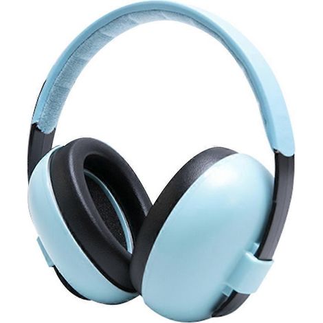 Casque antibruit pour bébé avec protection auditive bleue -- (1/5)