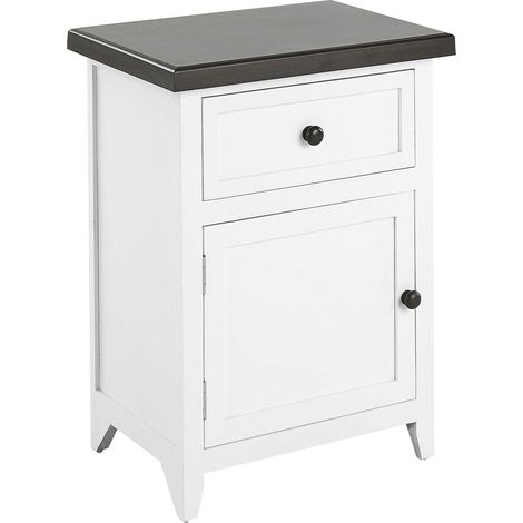 1 Drawer Bedside Table LAYOLA White
