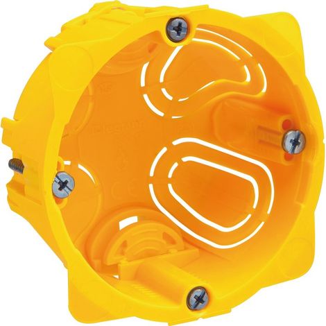 Legrand – Boîtier pour interrupteur et prise 1 poste 60mm – Compatible avec câbles 1.5mm² – Installation facile dans cloisons sèches