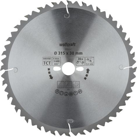 wolfcraft - Discos para sierras circulares de mano serie verde (cortes semigruesos y rápidos) - ref.6664000 (1/5)