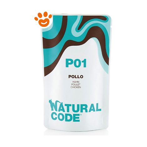 Natural Code P01 Cat Adult al Pollo - Natural Code P01 Cat Adult al Pollo - Bustina Da 70 Gr