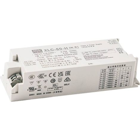 [NEUWERTIG] B-Ware Mean Well LED Treiber Netzteil XLC 60 H DA2N Stromversorgung Beleuchtung (1/2)