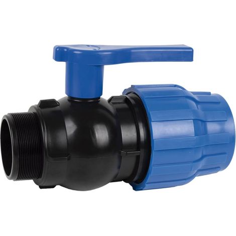 Enlace Válvula De Bola Rosca Macho Pp Pn16 25 x 3/4 (1/4)