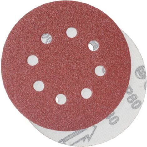 80 Schleifscheiben, Schleifscheiben, Körnung 125 mm, ideal zum Schleifen/Polieren/Entrosten, HSDPS5M100, 100er-Packung (1/4)