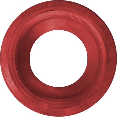 Spezialdichtung DN110, rot Tankwandstärke 14-17 mm
