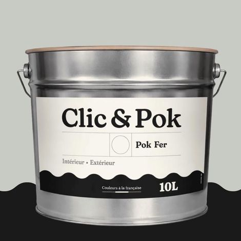 Peinture Fer Antirouille – Métal Extérieur Intérieur, Satinée, Protection Rouille - 10L - RAL 9018 - Blanc papyrus