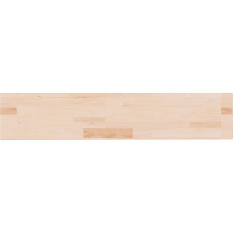 Mensola da Parete  Ripiano 100x20x4 cm Legno Massello di Rovere Non Trattato (1/5)