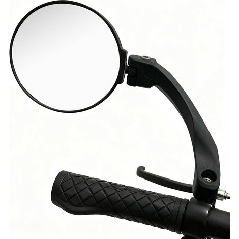Rétroviseur de vélo pour guidon 18-26 mm, HD, rotatif à 360°, rétroviseur convexe réglable, côté droit, rétroviseur universel pour guidon, réflecteur, pour vélo électrique, VTT, fauteuil roulant, vélo