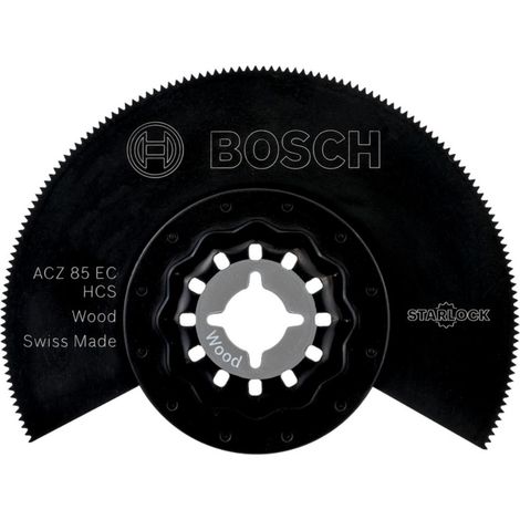 Bosch Professional Starlock - Hoja de sierra segmentada para madera, HCS ACZ 85 EC, 85 mm, Gris