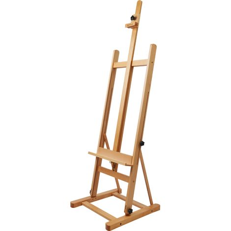 Artina Siena - Caballete de pintura de estudio de pie - Madera de haya lubrificada - Muy estable