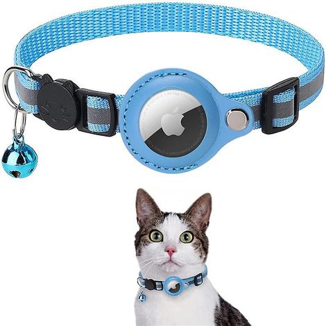 collier Chat , Accessoire Compatible Avec Apple, Collier Avec Boucle De Scurit Anti Tranglement Pour Chaton, Chats Et Petits Chiens, Gps Chat Air (1/5)