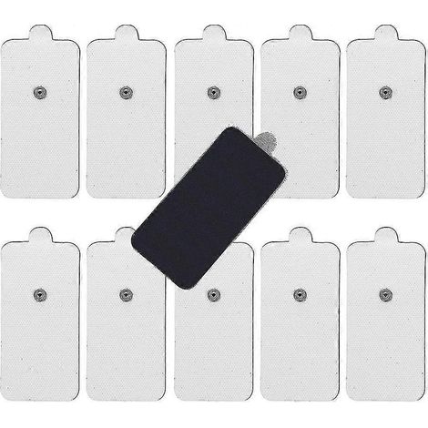 Lot de 10 électrodes de rechange de grande taille pour appareil TENS (1/5)
