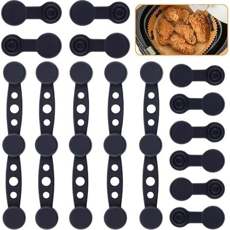 15pcs Aimants en Silicone pour Air Fryer, Fixation Anti-Déplacement du Papier Cuisson, Accessoires Pratiques Compatibles pour Ninja Air Fryer, Air Fryer pour Ninja et Airfryer Cosori (1/5)