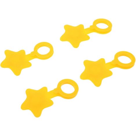 4 bouchons de baignoire silicone jaune anti-fuite pour bain (1/5)