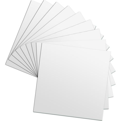 25 autocollants miroirs carrés 15cm pour décoration murale 3D, stickers adhésifs pour projets DIY et salle de bain (1/5)