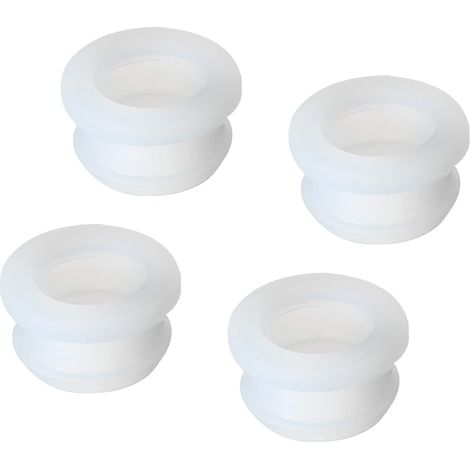4Pcs Bouchon Passe Fil Caoutchouc Diamètre d'Installation de 20mm, ID 16mm, Hauteur 14mm Passe-Câble Transparent Joint Anti-Rayures pour Boîte Électrique et Conduit de Câble (1/5)