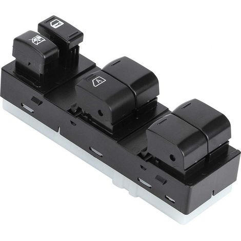 Master Fensterschalter, Fydun Elektrische Fensterheber Haupt Schalter Vorne Links 25401JG43A Schaltelement Schwarzer für X-Trail 2 T31 2007-2013 (1/5)