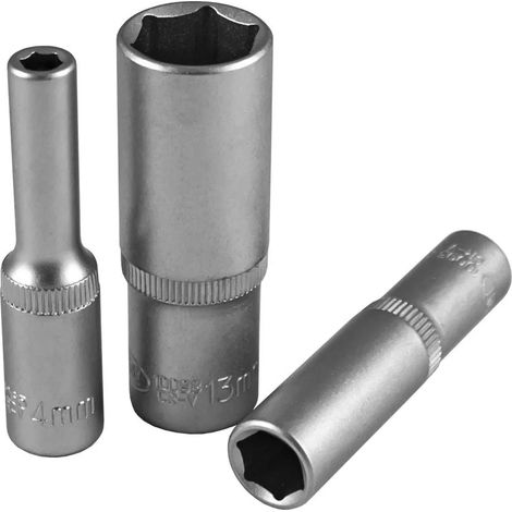 Chiave a bussola jbm 1/4 50 mm 4 mm acciaio cromo vanadio