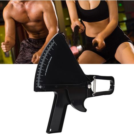 Pince à plis cutanés - Testeur de graisse corporelle précis pour musculation et fitness (Noir) (1/5)